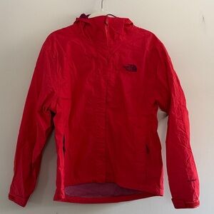 The North Face Women M Red HyVent Waterproof Rain Coat